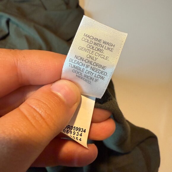 J Jill Women 3X Tank Dress Knee Length Olive Green Sleeveless Stretch Cutout - Picture 6 of 9